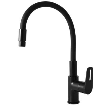 RAV Slezák RAV Slezák - Vodovodná batéria drezová s flexibilným ramienkom COLORADO čierna matná, Farba: čierna matná, Rozmer: 1/2&#39;&#39; CO219.5/10CMAT