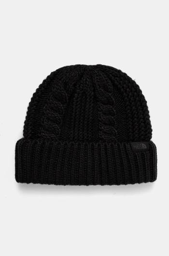 Čiapka The North Face Oh Mega Beanie čierna farba, z hrubej pleteniny, NF0A7WJJKX71