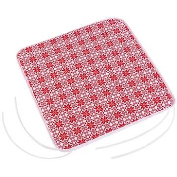 Bellatex Adela hladký – 40 × 40 cm, hladký – kaleidoskop – červená, biela (4936)