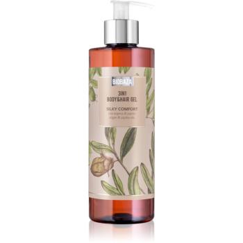 BIOBAZA 3in1 Body&Hair Gel Silky Comfort šampón, kondicionér a sprchový gél 3 v 1 400 ml