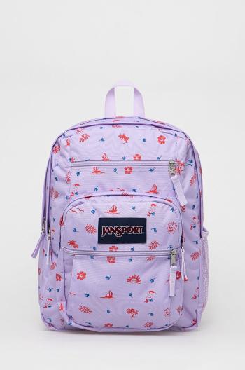 Ruksak Jansport fialová farba, veľký, vzorovaný