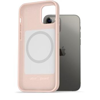 AlzaGuard Magsafe Silicone Case na iPhone 12/12 Pro ružový (AGD-MFMS0001P)