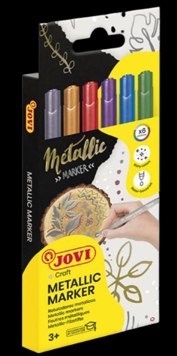 JOVI JOVIDECOR - Metalické fixky na textil 6 ks