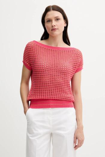 Bavlnený sveter United Colors of Benetton ružová farba, ľahké, 1394E10DW