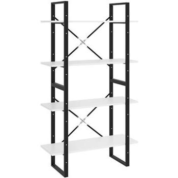 Shumee so 4 policami biela 80 × 30 × 140 cm drevotrieska, 806457