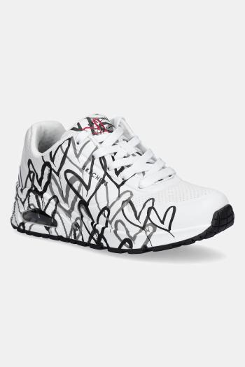 Tenisky Skechers SKECHERS X JGOLDCROWN dámske, biela farba, 155507