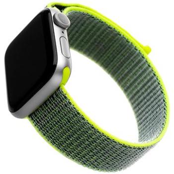 FIXED Nylon Strap pre Apple Watch 42/44/45/Ultra 49mm tmavo limetkový (FIXNST-434-LIGR)