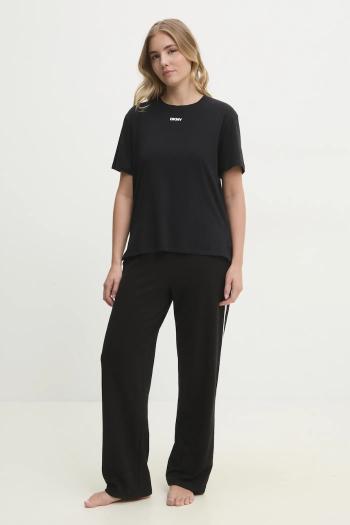 Pyžamo Dkny dámske, čierna farba, YI70040