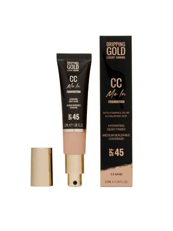 Dripping Gold Ľahký hydratačný make-up a CC krém SPF 45 Me In (CC Foundation) 32 ml 3.5 Sand