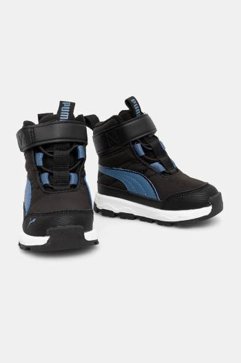 Detské zimné topánky Puma Evolve Boot AC+ Inf čierna farba