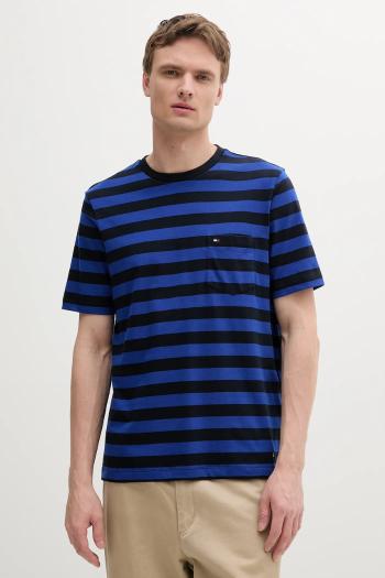 Bavlnené tričko Tommy Hilfiger pánske, tmavomodrá farba, jednofarebné, MW0MW37283