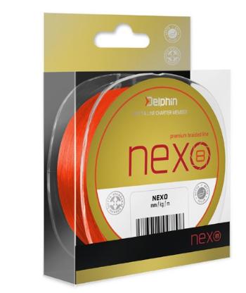 Delphin splietaná šnúra nexo 8 fluo oranžová - 0,16 mm 21,8 lb 300 m