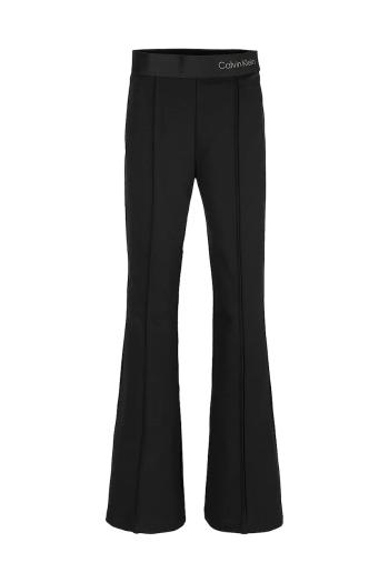 Detské tepláky Calvin Klein Jeans čierna farba, jednofarebné, IG0IG02874