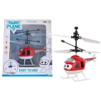 FM-Electrics Mini helikoptéra červená ovládaná pohybom ruky a diaľkovým ovládačom (4260364281262)