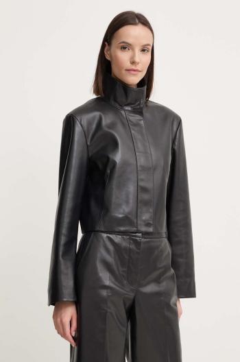 Bunda Calvin Klein dámska, čierna farba, prechodná, K20K207975
