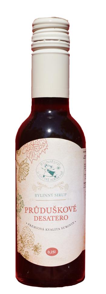 Bylinářství U Chytré horákyně Sirup "Prieduškové desatoro" - Bylinkářství u Chytré Horákyně - 250 ml