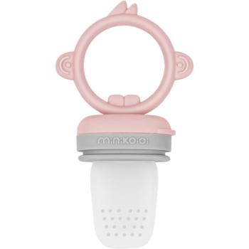 Minikoioi Feeder Teether Pinky Pink/ Powder Grey kŕmiace hryzadielko Pinky Pink/Powder Grey