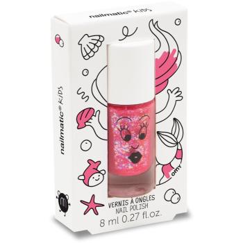 Nailmatic Kids lak na nechty pre deti odtieň Pink big glitters 8 ml