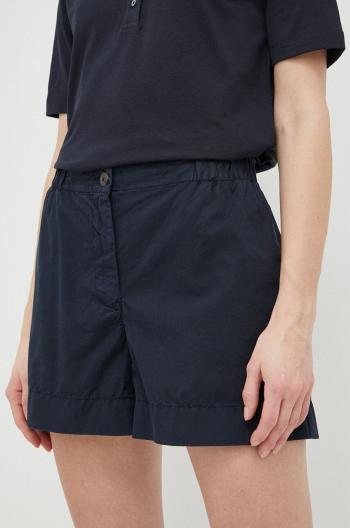 Bavlnené šortky Tommy Hilfiger tmavomodrá farba, jednofarebné, vysoký pás