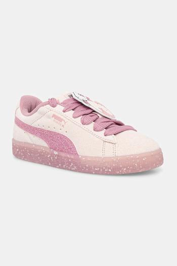 Puma gyerek velúr sportcipő Suede XL HK&FR 2 rózsaszín, 403393
