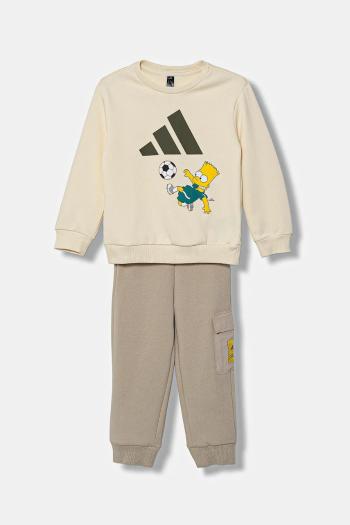 Detská tepláková súprava adidas béžová farba, JL9175