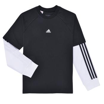 adidas  Street Jam 2-in-1 Long Sleeve Long-Sleeve Top  Tričká s dlhým rukávom Čierna