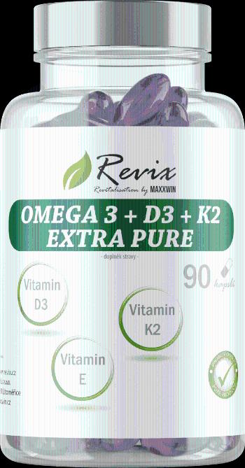REVIX Omega 3 + D3 + K2 extra pure 90 kapsúl