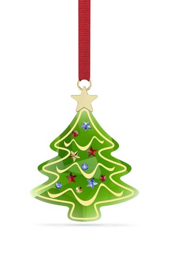 Závesná dekorácia Swarovski HOLIDAY CHEERS zelená farba, 5701867