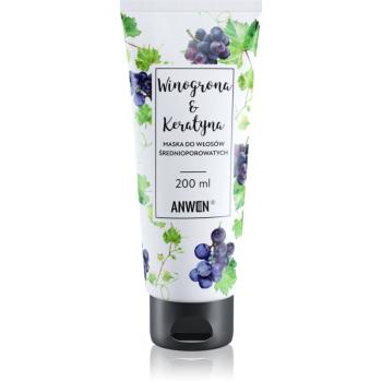 Anwen Grapes & Keratin regeneračná maska na vlasy Medium Porosity 200 ml