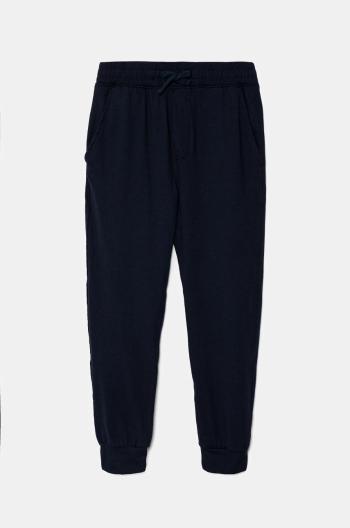 Detské tepláky Abercrombie & Fitch tmavomodrá farba, jednofarebné, KI234-4055