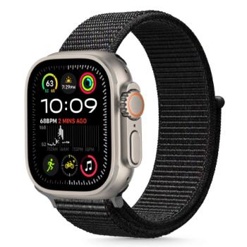 Tech-Protect Nylon remienok na Apple Watch 44/45/46/49mm, black