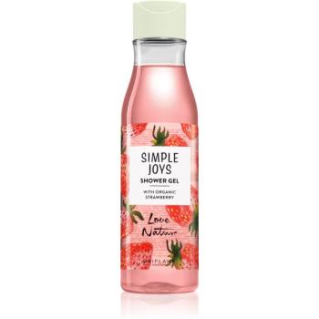 Oriflame Love Nature Simple Joys osviežujúci sprchový gél s vôňou jahôd Organic Strawberry 250 ml