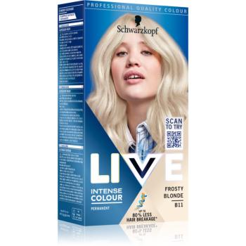 Schwarzkopf LIVE Intense Colour permanentná farba na vlasy odtieň B11 Frosty Blonde 1 ks