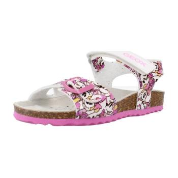 Geox  B SANDAL CHALKI GIRL  Sandále Biela