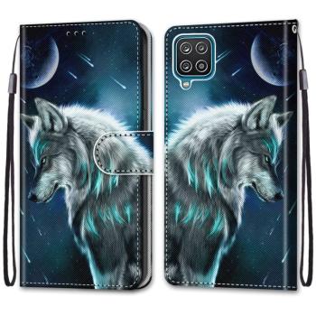 ART Peňaženkový kryt Samsung Galaxy A12 / M12 WHITE WOLF