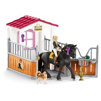 Schleich - Stajňa s koňom klubová, Tori + Princess 42437 (4059433572666)