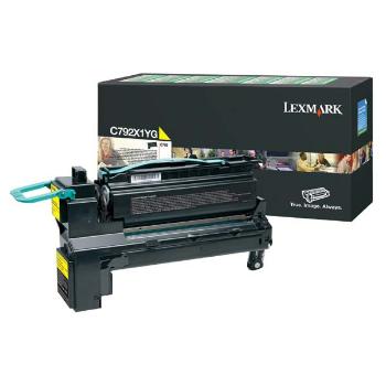 LEXMARK C792X1YG - originálny toner, žltý, 20000 strán