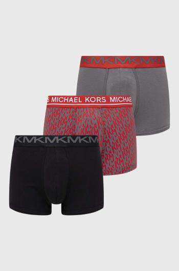 Boxerky Michael Kors 3-pak pánske, červená farba, 6S41T10033