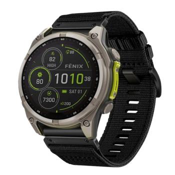 CANVAS Vymeniteľný remienok pre Garmin Fenix 8 47mm čierny