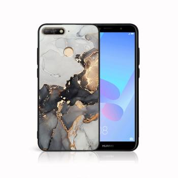 MY ART Ochranný kryt pre Huawei Y6 Prime 2018 GREY MARBLE (140)