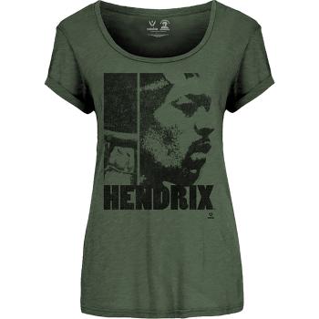 Jimi Hendrix tričko Let Me Live Zelená XL