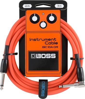 Boss BIC-10A-OR 10ft Rovný - Zalomený Nástrojový kábel