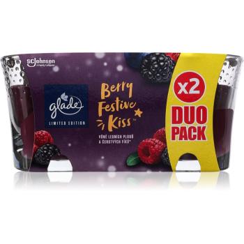 GLADE Berry Festive Kiss DUO vonná sviečka 2x112 g