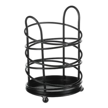 Autronic Suport metalic de bucătărie rotund, negru