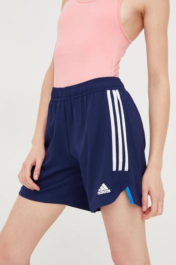 Tréningové šortky adidas Performance Condivo 22 dámske, tmavomodrá farba, s nášivkou, vysoký pás