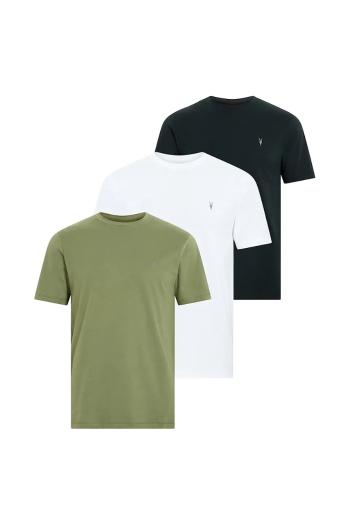 Bavlnené tričko AllSaints BRACE 3-pak pánske, viac farieb, jednofarebné, M031JB