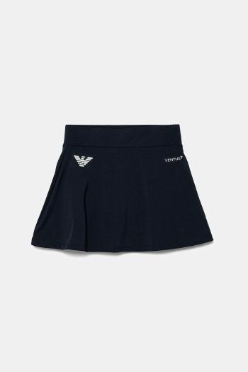 Dievčenská sukňa EA7 Emporio Armani tmavomodrá farba, mini, áčkový strih, 7G000109 AF12509