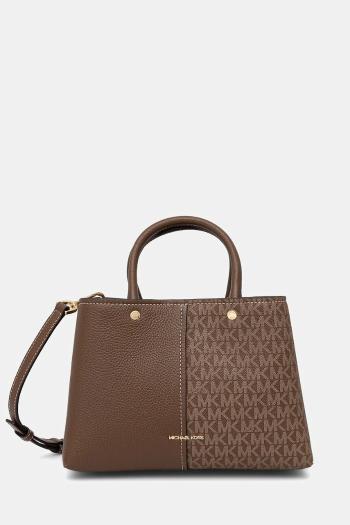 Kabelka MICHAEL Michael Kors FLORA hnedá farba, 30T5GFFS2B