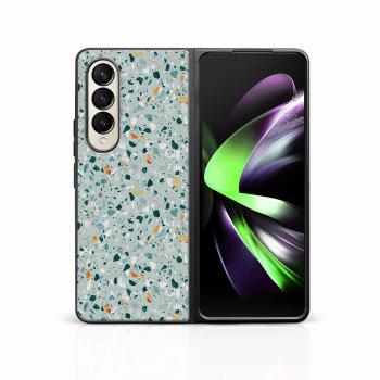 MY ART Ochranný kryt pre Samsung Galaxy Z Fold 3 5G BLUE TERRAZZO (164)