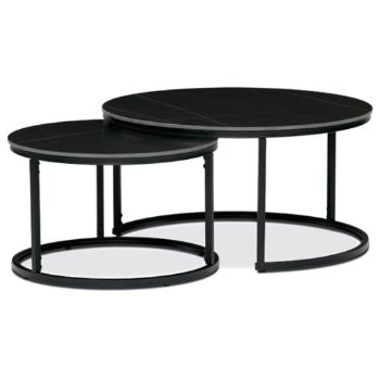 Konferenčný stolík Autronic 80x43 cm čierny keramika AHG-404 BK